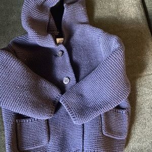 Knitted baby sweater